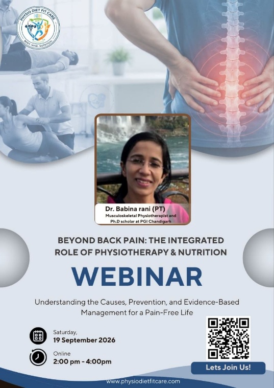 Poster: Beyond Back Pain webinar, 19 September 2026